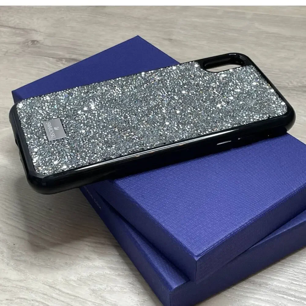 swarovski Glam Rock iPhone XS Max smartphone case Gray